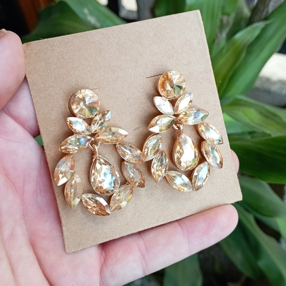 Champagne Earrings - Picture 4 of 7